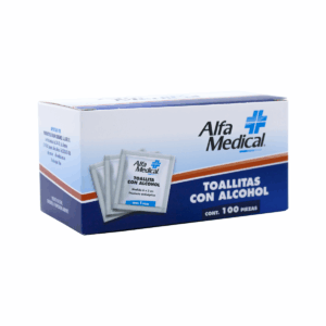 TOALLITAS CON ALCOHOL - 100 Pz