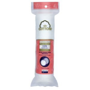 ALMOHADILLAS FACIALES COTTONI - ROUNDED COLORS - CORAL - 100 pz