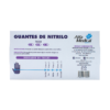 GUANTES DE NITRILO BLANCOS - TALLA MEDIANA - Caja 100 pz - Imagen 2