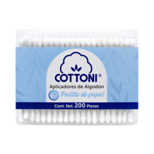 APLICADORES DE ALGODÓN COTTONI – PALILLO DE PAPEL – 200 pz